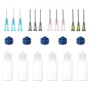 PATIKIL 1 oz 精密コーターボトル 精密アプリケーターボトル 6個 30ml ニードル先 押出ボトル 小型 押出ボトル キャップ付き ミニ ニードルボトル ガンオイル 接着剤 DIY エアクラフト タイ 染料 アクリル ペイント用