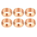 PATIKIL 銅 継手 12mm チューブ 圧縮スリーブフェルール 12個銅フェルール継手圧縮継手アソートキット 空気 水 ガス用
