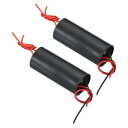 PATIKIL 高電圧発生器 2個 DC 3-6V 400KV ブースティング ステップアップ 電源モジュール変圧器 変換科学実験用 黒