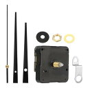 PATIKIL 時計の仕掛け交換 クォーツ時計の電池駆動DIY壁掛け時計の針モーター部品キット修理パーツメタル ブラック