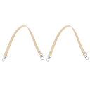 PATIKIL レザーパースハンドルストラップ 2個17レザーパースストラップ交換DIY女性クラッチバッグハンドバッグトップハンドルストラップ修理アクセサリー ...