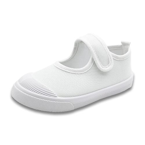 [HAPLUE] ハプルー 上履き 子供靴 スクール 子供 通学履き男の子 女の子 幼稚園 保育園 HBX-M2105(14.5cm, ホワイト)