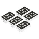 PATIKIL LEDディスプレイデジタル管 5個 7セグメント 10ピン 1ビット 24 x 34 x 10.5 mm 共通アノード 3.3V LED表示モジュール 電子ドライバーボード用 ホワイト