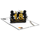 PATIKIL 18歳 誕生日カード ポップアウト誕生日カードギフトカード 面白いハッピーバースデー3Dスイー ト ご挨拶カードと封筒付き 女性へ ギフト 親友...
