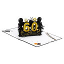 PATIKIL 60歳 誕生日カード ポップアウト誕生日カードギフトカード 面白いハッピーバースデー3Dスイー ト ご挨拶カードと封筒付き 女性へ ギフト 親友...