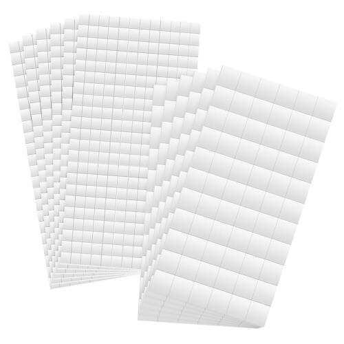 PATIKIL 2サイズ フォームドットスクエア 1980個8シートスクエア形状3Dデュアル粘着フォームテープマウ..
