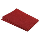 PATIKIL 柔らかいフェルトシート グリッターファイバークラフトシート レッド 30 cm x 20 cm DIY趣味の装飾用 6個