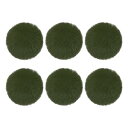 PATIKIL 帽子用フェイクファーポンポン 6個 フワフワした柔らかいファーポンポンボール キーチェーン ニット帽 DIYスカーフ 手袋 バッグ クリスマス用 ダーク緑