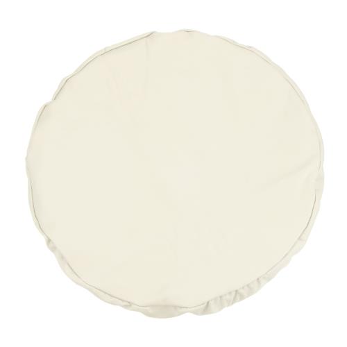 PATIKIL ラウンドバースツールカバー PUレザー ウォッシャブル 弾性 スツールクッションカバー 直径305 mm-356 mmの椅子用 ベージュ