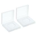 PATIKIL 55mmレンズフィルターケース 2個セット カメラフィルターケース ポータブル レンズフィルターボックス 防水 防塵 プラスチック製 写真フィルター収納用