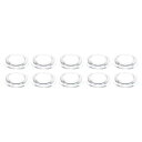 PATIKIL 直径32 mm 高さ10 mm 平凸レンズ 10個 アクリル LED光学凸コンデンサレンズ LED 懐中電灯 自転車ヘッドランプ用 透明