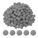 PATIKIL ポンポンボール 10mm 500個入り デコレーションボール 小玉 毛球 DIY 人形 手芸材料 ぬいぐるみボール 飾り用 グレー