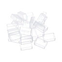 PATIKIL 3.2ml 水彩パン 24個入り 空のフルパン プラスチック水彩缶 水彩油絵アクリル絵の具トラベルブリキケースパレット用 クリア