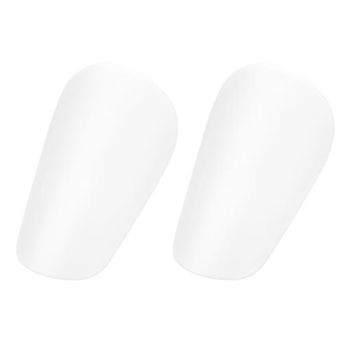 PATIKIL サッカーシンガード 2個 ミニすね当て ふくらはぎ保護具 すね当て 10x6 cm 成人男性 女性 サッカー選手装備 アスリート用 ホワイト