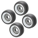 PATIKIL T PEプーリーホイール 8x37x17mm 4個セット 608zzベアリング付きスライディングコンベアローラーホイール 家具・ワードローブ・ド...
