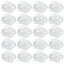 PATIKIL 20パックのプラスチックチューブクランプ 1/8-1/4可変チューブクランプ 実験室用ピンチバルブフローコントロールホースクランプ ホースフロー用