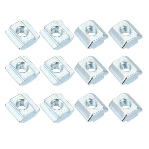 PATIKIL M8 スライディングTナット、12個の槌ヘッドファスナーナットスレッドTスライドドロップインナット、ヨーロッパ標準4545シリーズ10mm Tスロットアルミニウム押出プロファイル