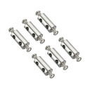 PATIKIL 20*10 mm ワイヤーロープクリッ プセット 6個 3.6 mmホール 鋼 ダブルホール ロックケーブルクランプクリッ プ M4*0.7十字...