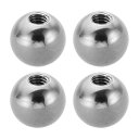 PATIKIL M4x11mmボールナットノブ 4個セット 女性用スレッド 304ステンレススチール製 ラウンドブ ラインドホールスクリューキャップカバー 照明...