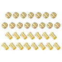 PATIKIL 12mm外径チューブ圧縮アソートメントキット 15セット 真鍮製圧縮スリーブフェルールとインサート 水・油・空気パイプ用