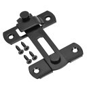 PATIKIL 3.9x 2.8納屋ドアラッチ 大フリップゲートラッチ ステンレス鋼 フェンス納屋ゲートワインキャビネットクローゼット用 ブラック