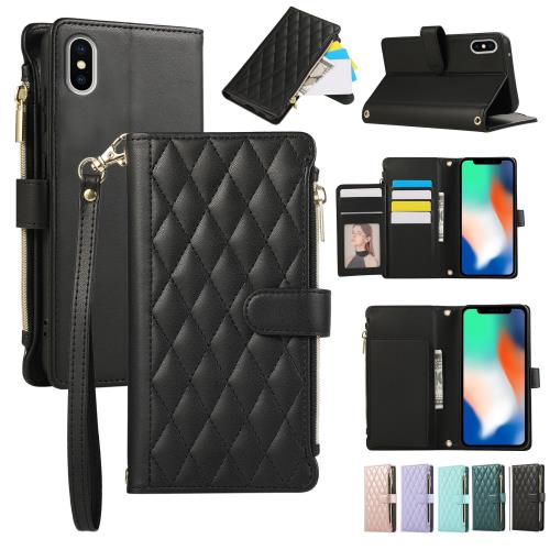 Noaivoky For iPhone XS/iPhone X ケース 手帳型 iPhonexs カバー ショルダー カード収納 iphone10ケース 財布型...