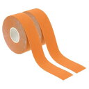 PATIKIL テニス バドミントン グリップテープ 5m x 2.5cm グリップ テープ 滑り止め 2本入り 粘着性 ノンスリップ ヨガリグ スポーツ ラッピングエクササイズ 体操 オレンジ