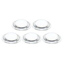 PATIKIL 直径42 mm 高さ13.5 mm 平凸レンズ 5個 アクリル LED光学凸コンデンサレンズ LED 懐中電灯 自転車ヘッドランプ用 透明