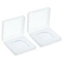 PATIKIL 52mmレンズフィルターケース 2個セット カメラフィルターケース ポータブル レンズフィルターボックス 防水 防塵 プラスチック製 写真フィルター収納用