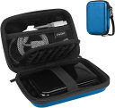 ProCase 汎用 HDD保管ケースEVA材 2.5インチハードディスク対応可能: Western Digital WD Elements Seagate Backup Plus 1TB 2TB 4TB USB 3.0耐衝撃 耐水性My Passportポータブル外付けハードドライブケース -ネービー