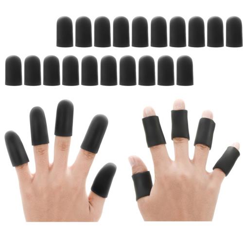 20個入り 指サポーター ブラック 大きいサイズ 手指キャップ 汚れにくい 伸縮性あり ヘバーデンサポーター シリコン ゲル スポーツ 作業用 20個入り 指サポーター ブラック 大きいサイズ 手指キャップ 汚れにくい 伸縮性あり ヘバーデンサポーター シリコン ゲル スポーツ 作業用