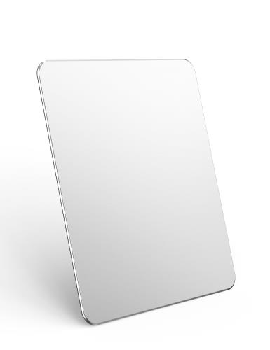 VAYDEER マウスパッド アルミ ゲーミング マウスパッド ハード 超薄型 両面使用 滑り防止と防水設計 シルバー (24×20×0.3cm）