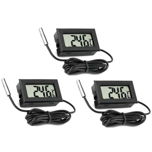 YFFSFDC デジタル水温計 防水センサー付き LCDデジタル温度 温度モニター LCD温度計 水槽 魚タンク 水温計 爬虫類 アクアリウム 冷蔵庫..