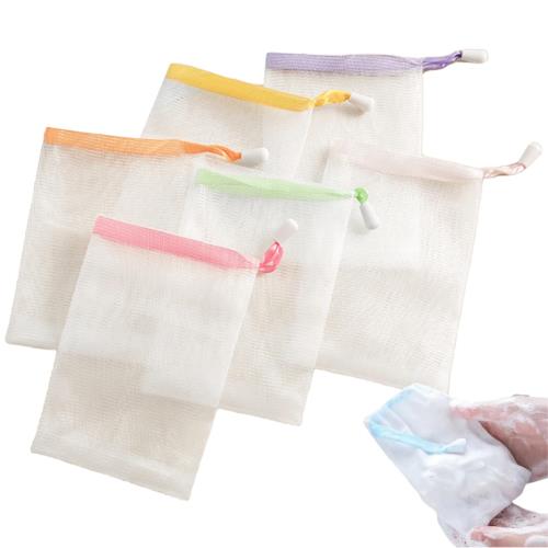 YFFSFDC 石鹸ネット 泡立てネット メッシュ素材 たまま ト手軽に泡が作れる 濃密泡作り 固形石鹸 手を..