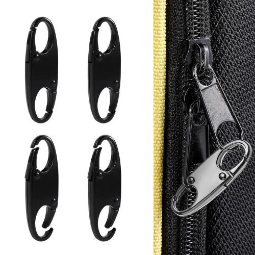 YFFSFDC ジッパークリップ 盗難防止 ファスナー 引き手 ジッパーロック ダブルオープニング バックパッ..