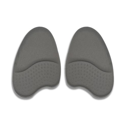 SZSL つま先 インソール 2枚 中敷き ハイヒールインソール なんしつシリカゲル 前ズレ防止 足裏保護パッド 中敷 ゆるい 靴の サイズ 調整 衝撃吸収 圧力分散 靴脱げ対策 (グレー, ユニバーサルサイズ)
