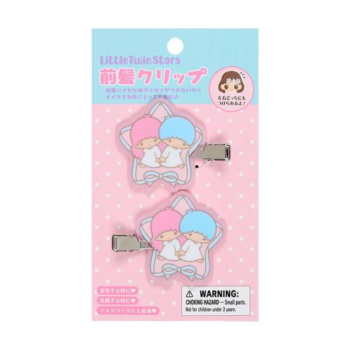 サンリオ(SANRIO) 前髪クリップ（身の回り雑貨 いつまでもサンリオ） リトルツインスターズ キキ ララ 髪留め メイク 2個セット 448192