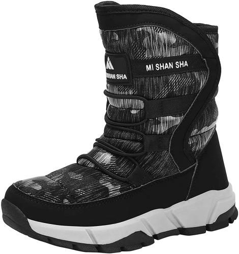 [Putu] スノーブーツ キッズ ジュニア ブーツ 女の子 男の子 防水 保暖 子供 スノーシューズ ウインタ..