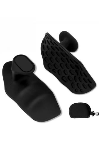 YFFSFDC トレーニンググローブ パワーグリップ 筋トレ グローブ スポーツ手袋 シリコン製 滑り止め付き ジム ダンベル ベンチプレス デッドリフト用 男女性兼用 左右セット収納バッグ付き