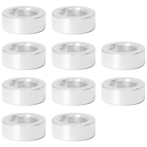 アルミ スペーサー 10個 M6 内径6.2mm×外径10mm×長さ4mm ネジスタンドオフブッシング プ レーン仕上げの丸型スペーサー ネジ ボルト