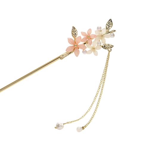 EZ PEACH かんざし スティック かんざし ヘアスティック 簪 花 簪パーツ 一本挿し シンプル ヘアアクセサリー 浴衣 ゆかた 和装小物 (フラワー02...