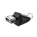 SZSL ホイッスル 審判用 高音量 ホイッスル ストラップ付き スポーツ バスケットボール サッカー 競技やスポーツ用 携帯に便利 ブラック