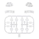 eXtremeRate Switchのジョイコンに対応用クリア素材の互換ABXY方向キーSR SL L R ZR ZL + -ホームトリガーボタンスプリングフル...