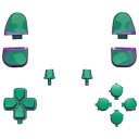 eXtremeRate ps5コントローラー(BDM-030BDM-040BDM-050)に対応用取り替える十字キーR1L1R2L2トリガーシェアオプションフェ...