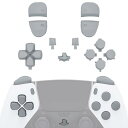 eXtremeRateのps5 edgeコントローラーに対応用ピュアカラー交換フルボタンセット Dパッド、シェアオプション、ホーム、フェイスボタンとR1、L1、...