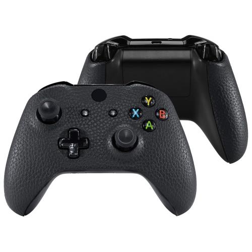 eXtremeRate Xbox One（モデル1708）対応用バックパネル交換フェイスプレート(ライチ模様の質感)、Xbox..