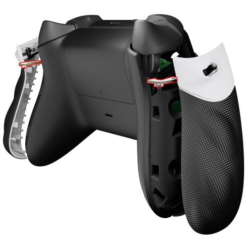 eXtremeRate XboxシリーズX Sコントローラーに対応用Flexor Clickyゴム引きサイドレールグリップトリガ..