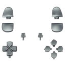 eXtremeRate ps5コントローラー(BDM-030BDM-040BDM-050)に対応用取り替える十字キーR1L1R2L2トリガーシェアオプションフェ...