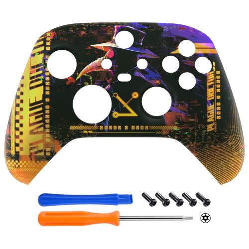 eXtremeRateのXbox Series X/S対応用カスタムフロントハウジングシェル、アニマル柄デザインXbox Serie..