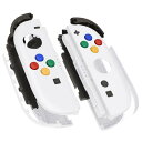 eXtremeRate Joycon 2対応用DIY交換シェルボタン、Nintendo Switch 2対応フルセットハウジングケース+デコレーションストリップ...